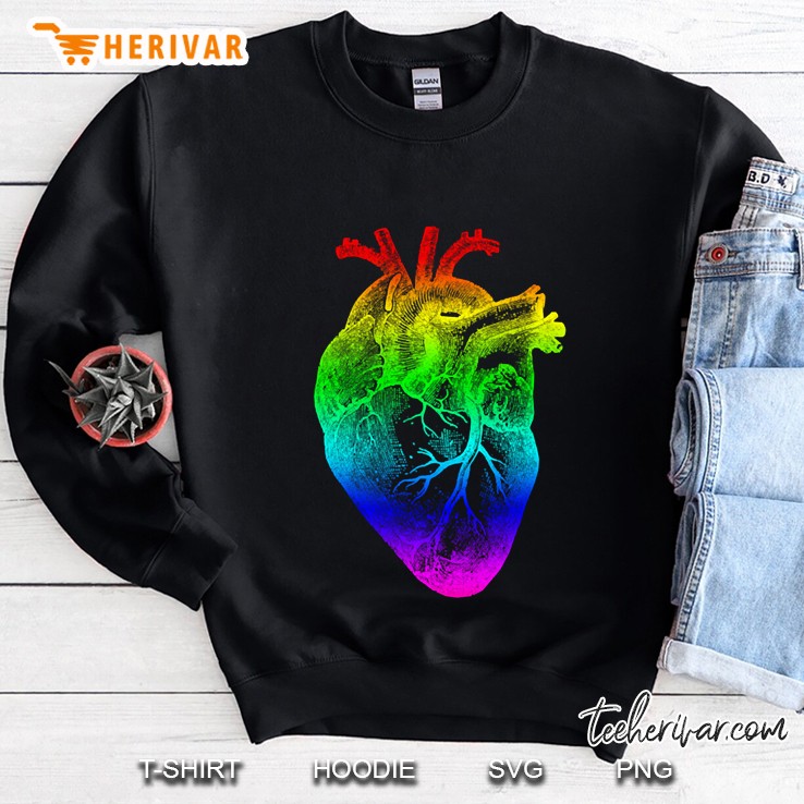 Rainbow Heart Sweatshirt
