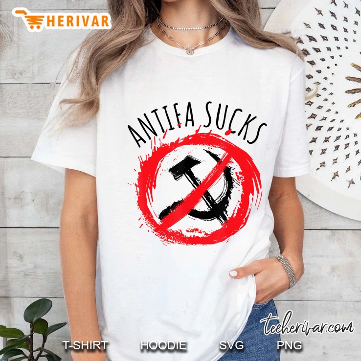 Antifa Sucks Anti-Communist Hoodie