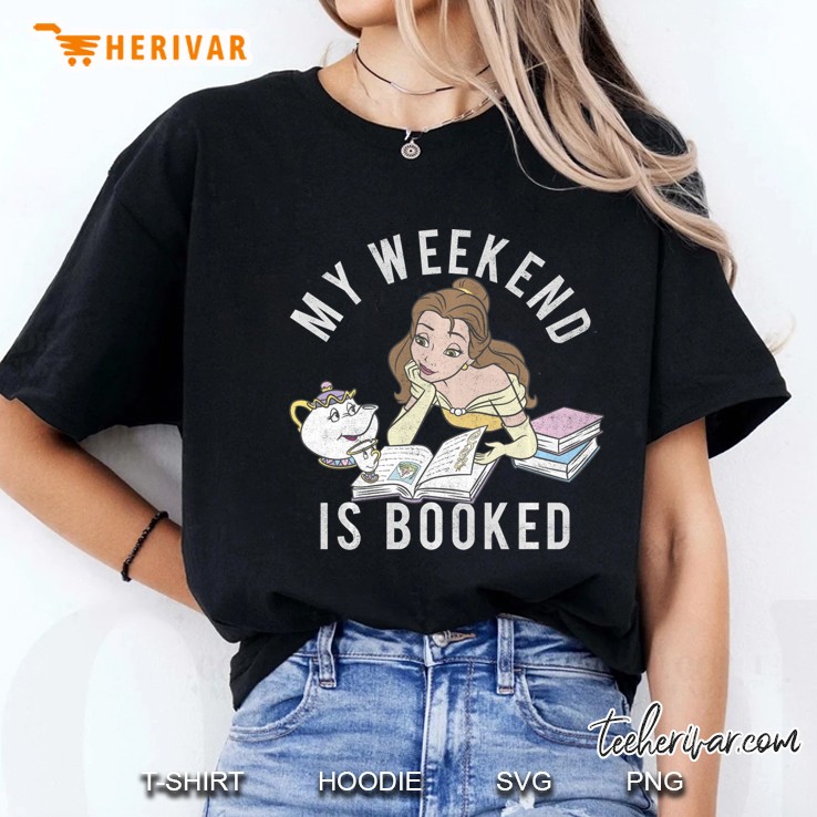 Disney Beauty And The Beast Belle My Weekend Is Booked Ladies Tee