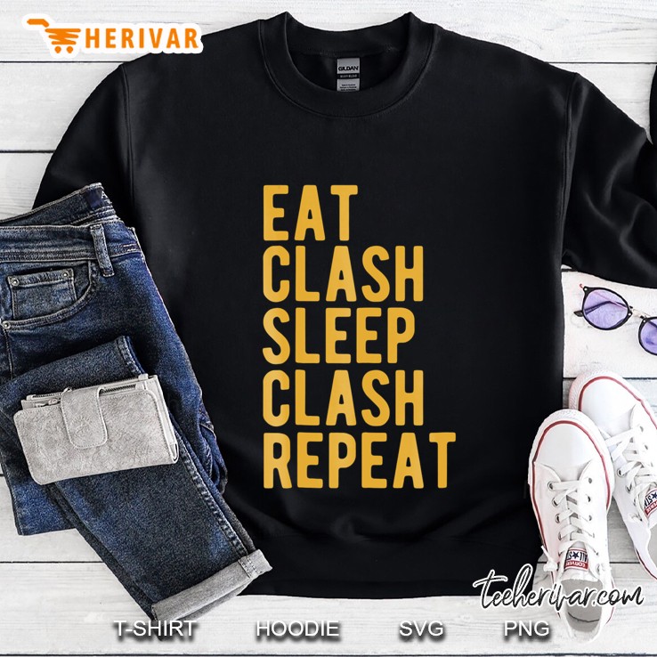 Eat Clash Sleep Clash Repeat - Shirts For Clans Members Mugs