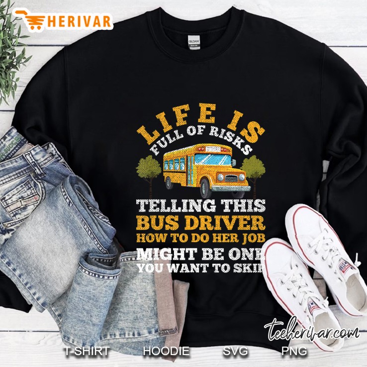 Funny Bus-Driver School Bus-Driving Design Sweatshirt