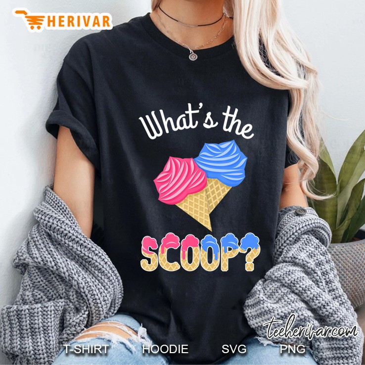 Gender Reveal Party What The Scoop Ice Cream Theme Hoodie