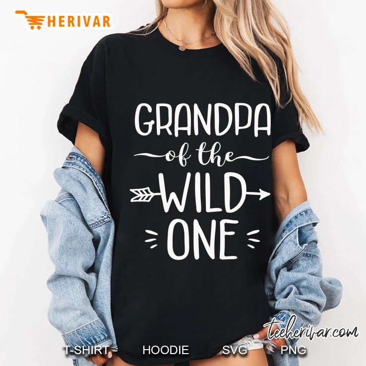 Grandpa Of The Wild One Shirt Funny 1St Birthday Safari Gift Ladies Tee