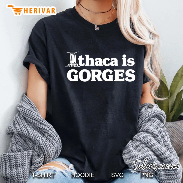 Ithaca Is Gorges Premium Quality Ladies Tee