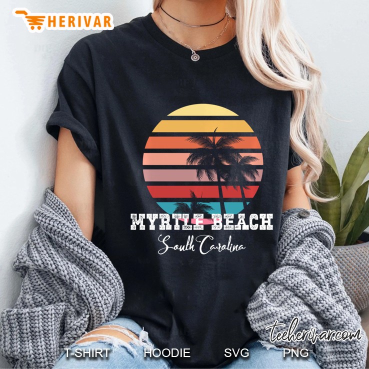 Myrtle Beach South Carolina Family Summer Surf Pullover Ladies Tee