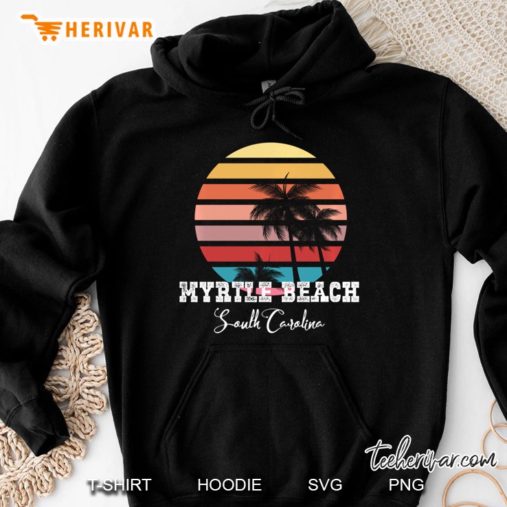 Myrtle Beach South Carolina Family Summer Surf Pullover Hoodie