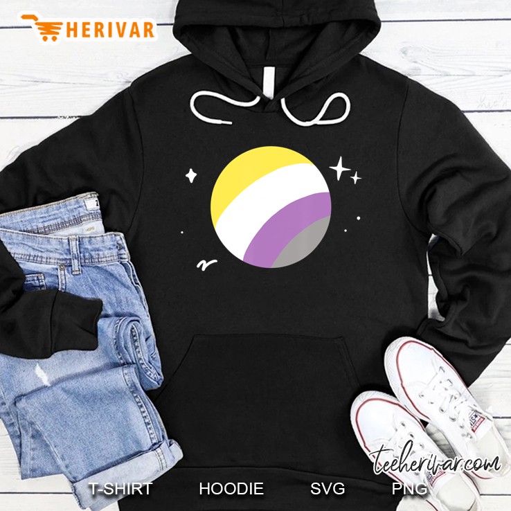 Non-Binary Planet Lgbtqia Pride Flag Aesthetic Space Mugs