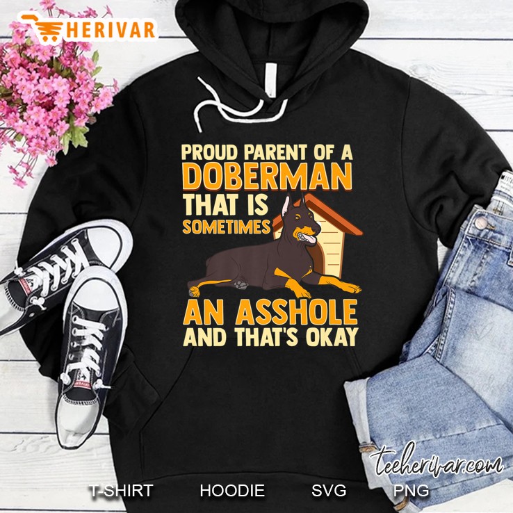 Proud Parent Of A Doberman Pinscher Shirt Mugs