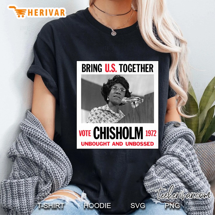 Retro Campaign Poster Unbought Unbossed Shirley Chisholm Premium Ladies Tee