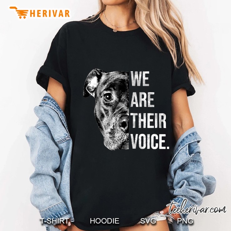 We Are Their Voice Pit Bull Ladies Tee