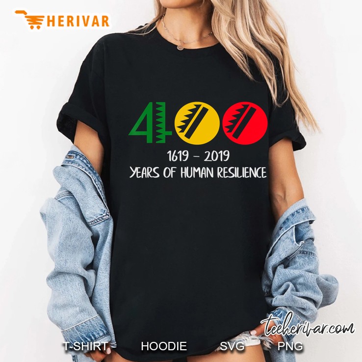 1619 Our Ancestors Project 400 Years Of Human Ladies Tee
