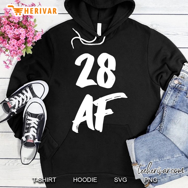 28 Af - 28Th Birthday 28 Years Old Hoodie