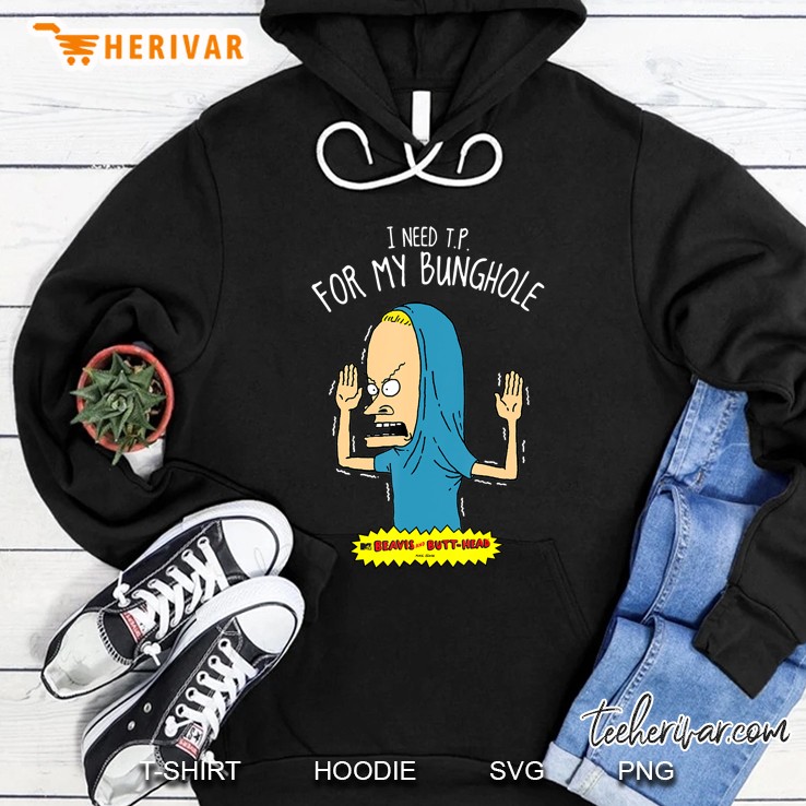 Beavis And Butt-Head I Need T.P. Portrait Hoodie
