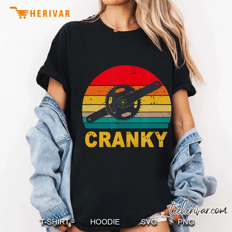 Bicycle Cranky Retro Vintage Cycling Lovers Gifts Ladies Tee