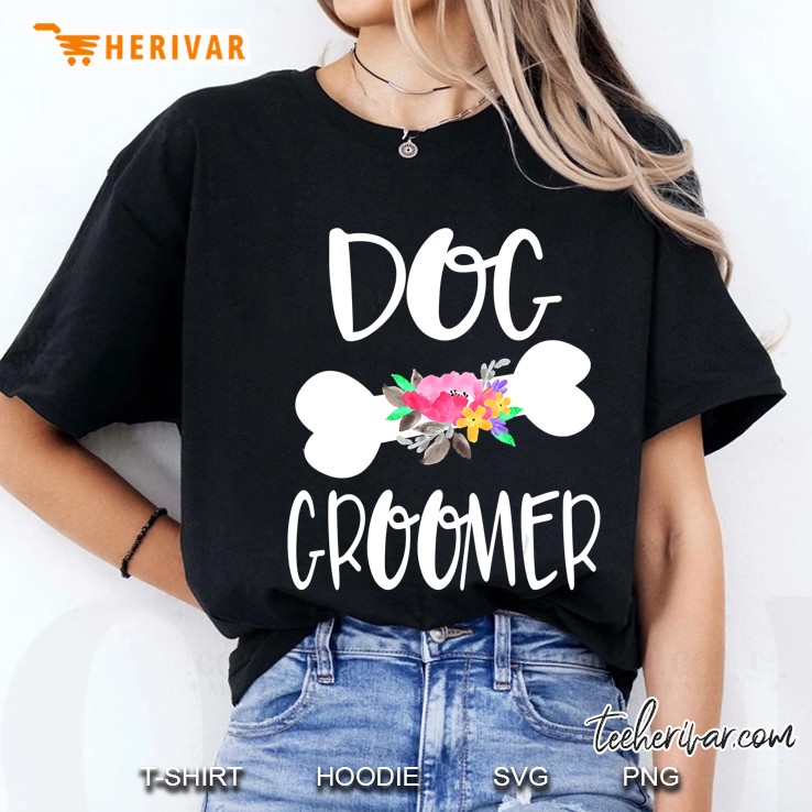 Dog Groomer Cute Pet Dog Grooming Shirt Ladies Tee