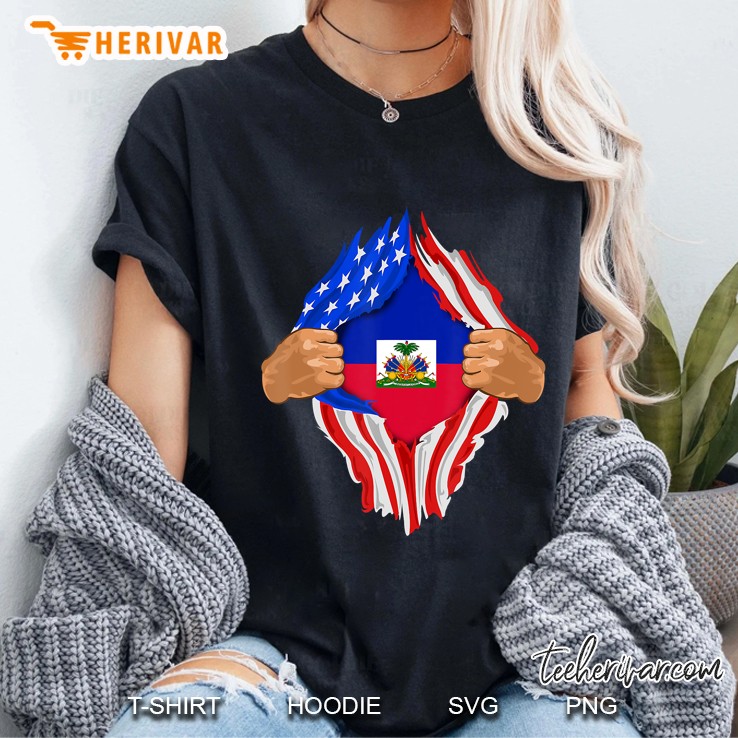 Haitian Blood Inside Me Haiti Flag Gift Hoodie