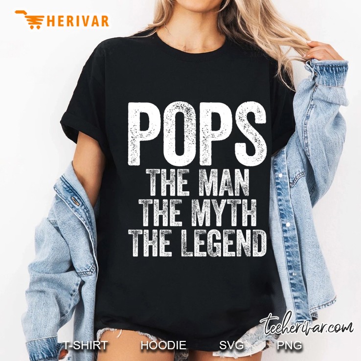 Mens Pops The Man The Myth The Legend Hoodie