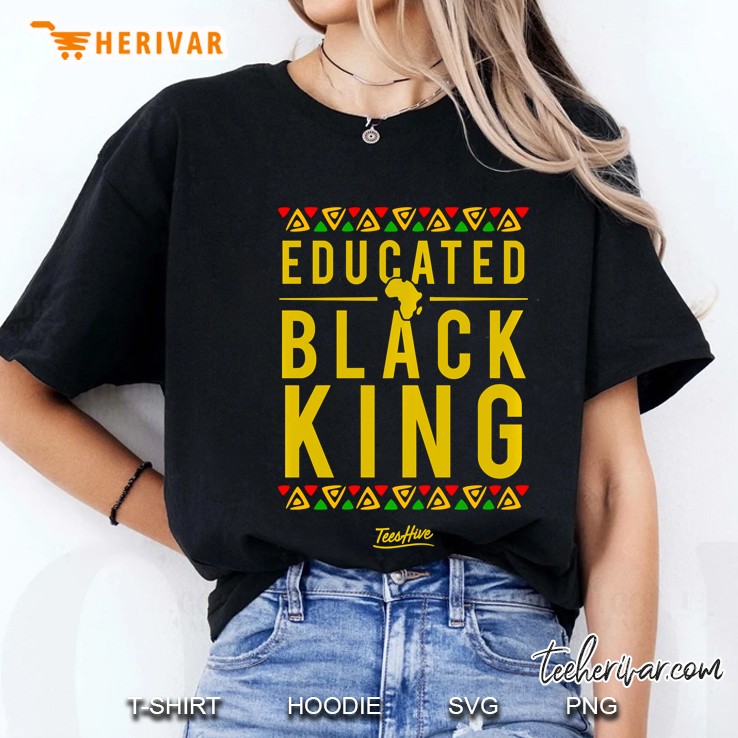 Pro Black Proud African American Educated Black King Ladies Tee
