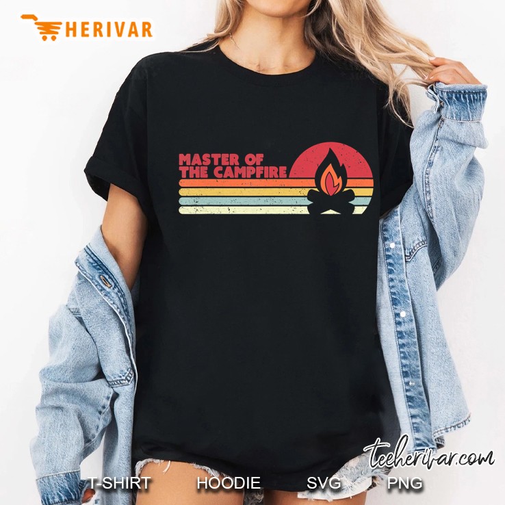 Camping Shirt. Retro Style Master Of The Campfire Ladies Tee
