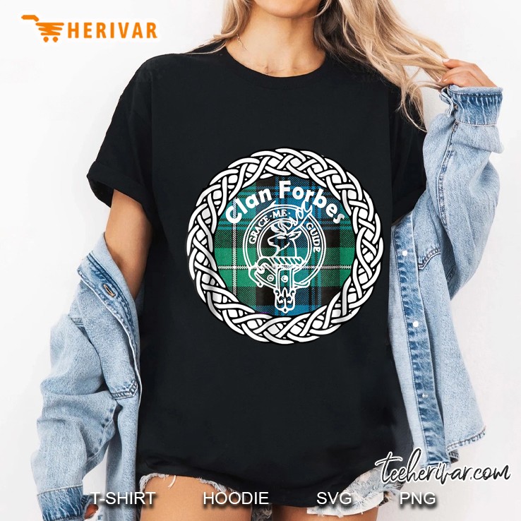 Forbes Surname Scottish Clan Tartan Crest Badge Ladies Tee