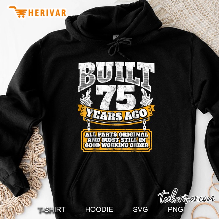 Funny 75Th Birthday Shirt B-Day Gift Saying Age 75 Year Joke Hoodie