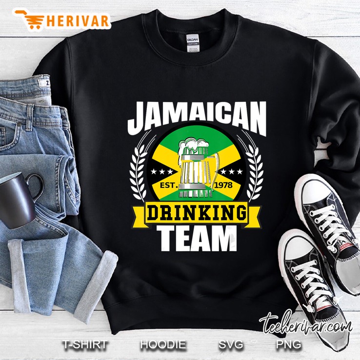 Jamaican Drinking Team Funny Jamaica Flag Beer Party Gift Sweatshirt