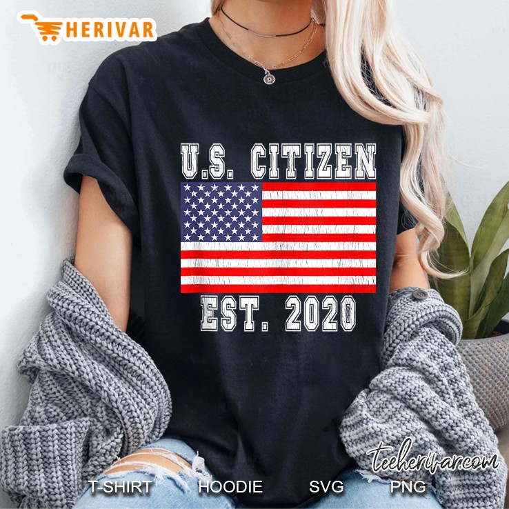 New United States Citizen Est 2020 - Us Citizenship Gift Ladies Tee