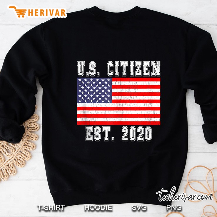New United States Citizen Est 2020 - Us Citizenship Gift Sweatshirt