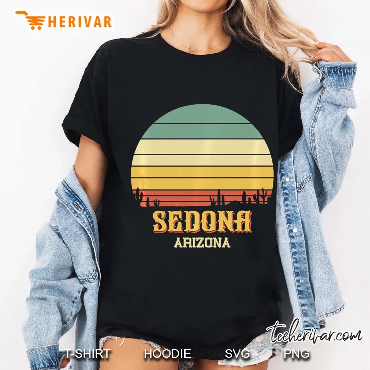 Cactus Sedona Arizona Vintage Desert Sun Ladies Tee