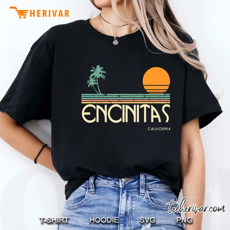 Encinitas California Sunset Palms Hoodie