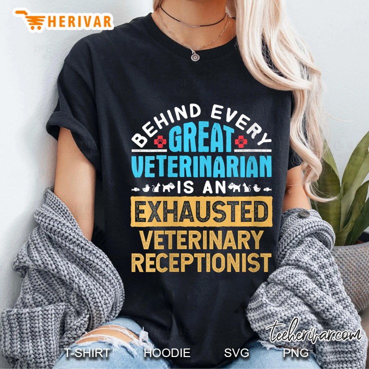 Exhausted Veterinary Receptionist Ladies Tee
