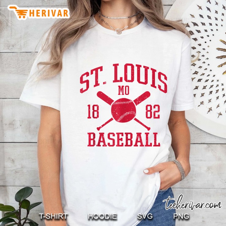 Vintage St. Louis Baseball Missouri Cardinal Retro Gift Hoodie