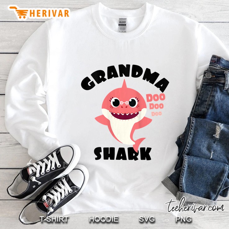 Grandma Shark Baby Cute Matching Family Sweatshirt