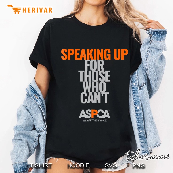 Aspca Speaking Up For Those Who Can't Text Dark Hoodie