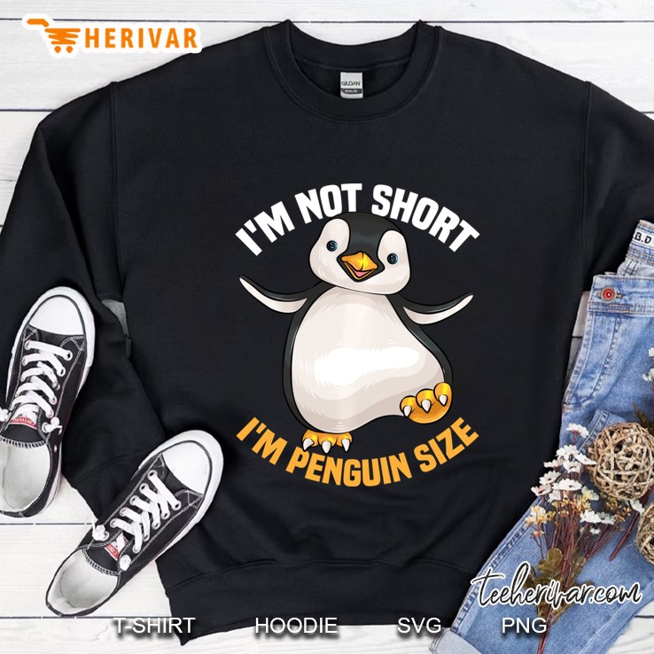 Cool I'm Not Short I'm Penguin Size Funny Animal Fans Gift Pullover Mugs