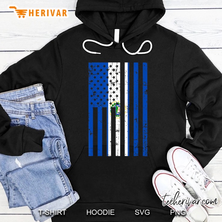 El Salvador American Flag For New Us Citizen Gift Hoodie
