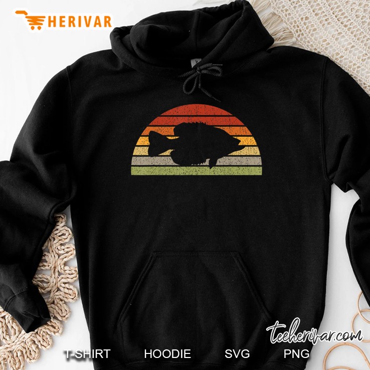 Crappie Fishing Graphic Freshwater Fish Angler Gift Hoodie