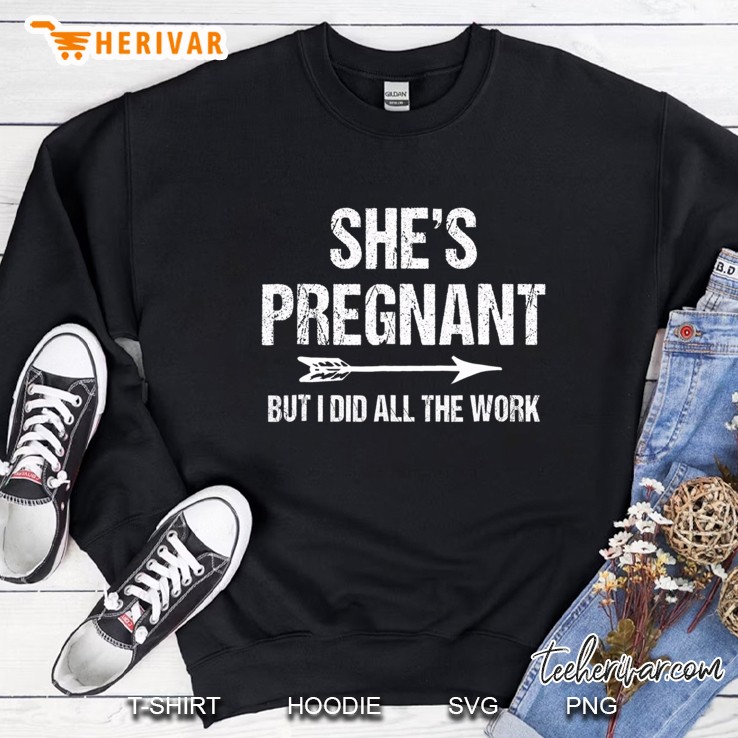 Pregnancy Announcemen For Dad Baby Reveal Tee Sweatshirt