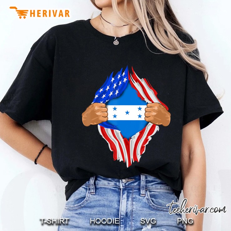Honduran Blood Inside Me Honduras Flag Gift Ladies Tee