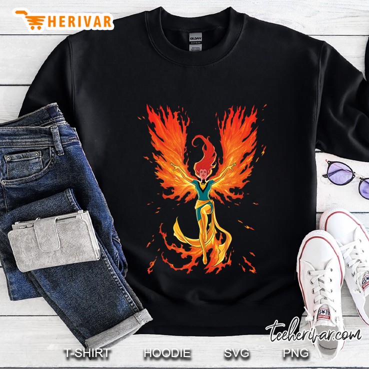 Marvel X-Men Jean Grey Phoenix Cosmic Flames Sweatshirt