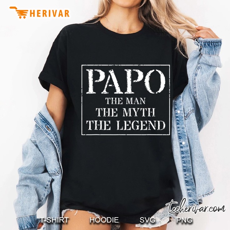 Mens Papo For Gift The Man Myth Legend Hoodie