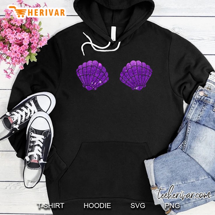 Mermaid Shell Top Festival Seashell Bra Party Hoodie