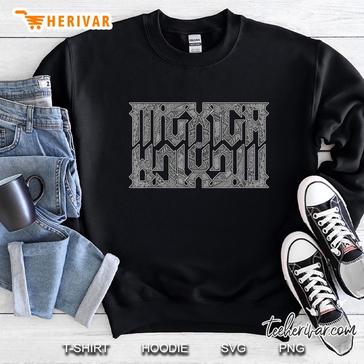 Mexica Aztec Calendar - Chicano Ambigram Style Lettering Sweatshirt