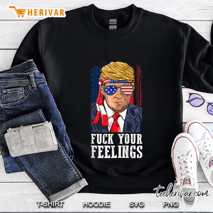 Trump 2020 Fuck Your Feelings Usa Flag Sunglasses Bandana Mugs