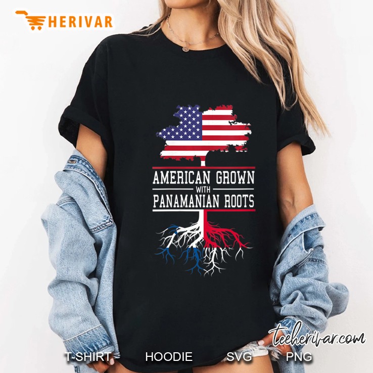 Womens United States Inspired American Grown With Panamanian Roots Hoodie