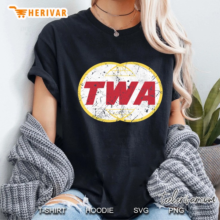 Twa Aviation Airline Vintage Logo Ladies Tee