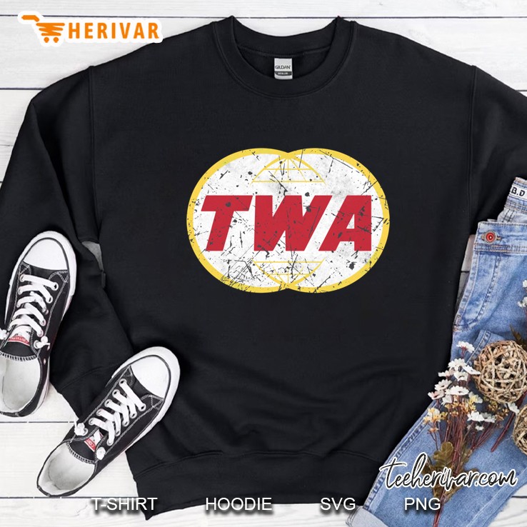 Twa Aviation Airline Vintage Logo Sweatshirt
