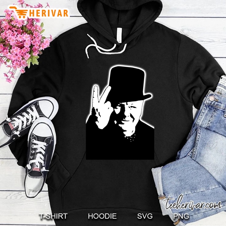 V Sign, Victory, V, 1943, Wwii, Winston, Churchill, British Prime Minister. Hoodie