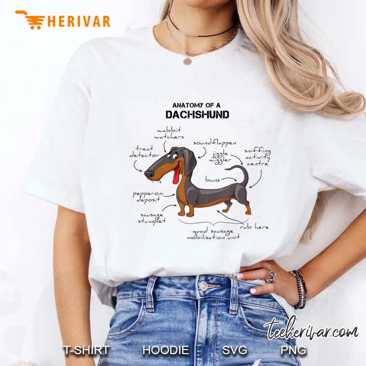 Anatomy Of A Dachshund - Funny Dog Hoodie