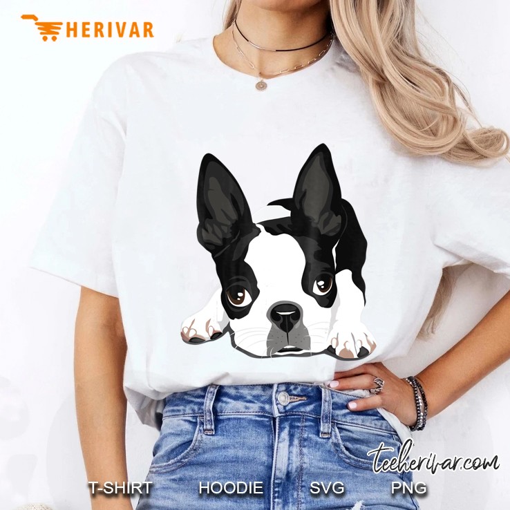Boston Terrier Dog Ladies Tee